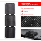 JumpsPower 21W Foldabe Solar Panel 12V