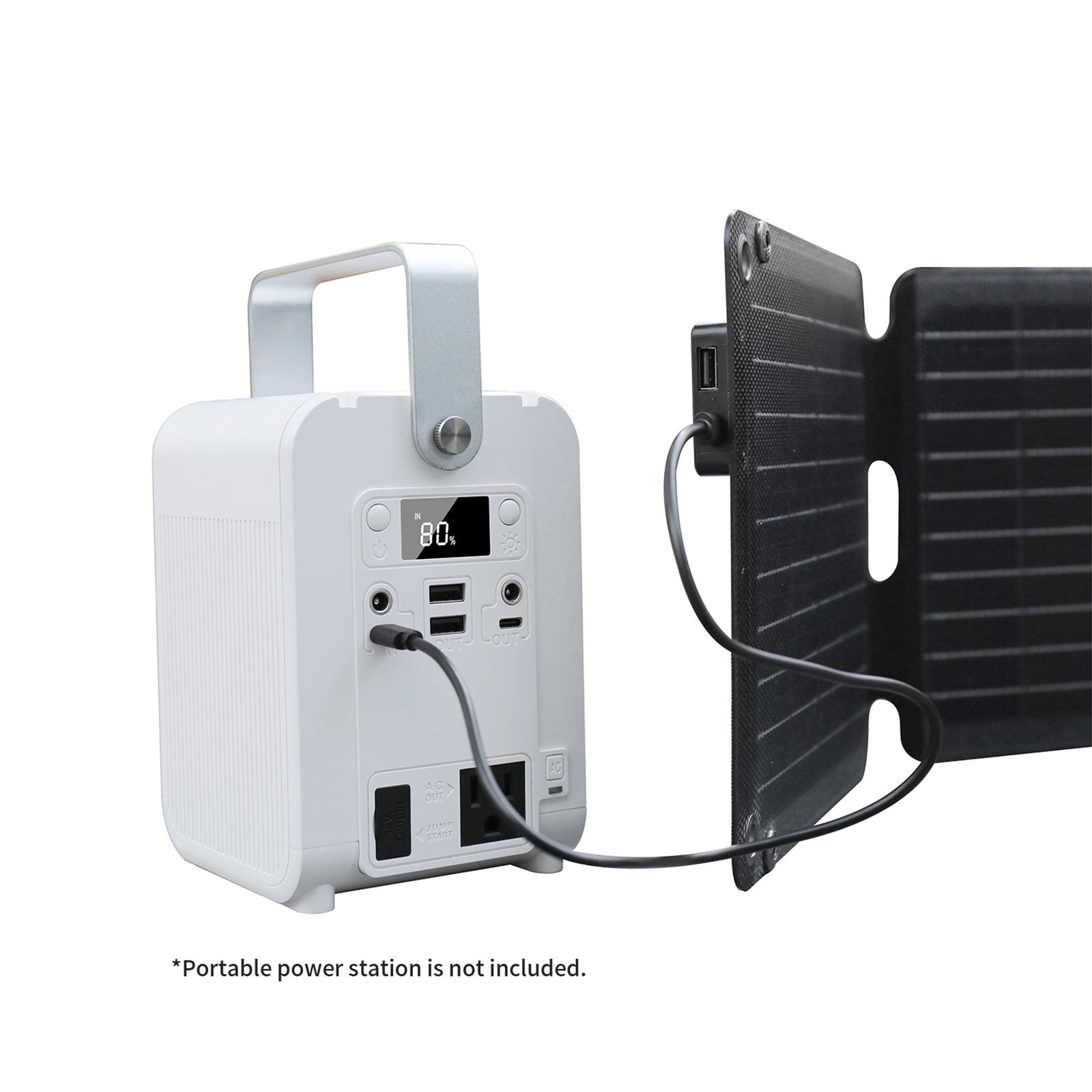 JumpsPower 21W Foldabe Solar Panel 12V