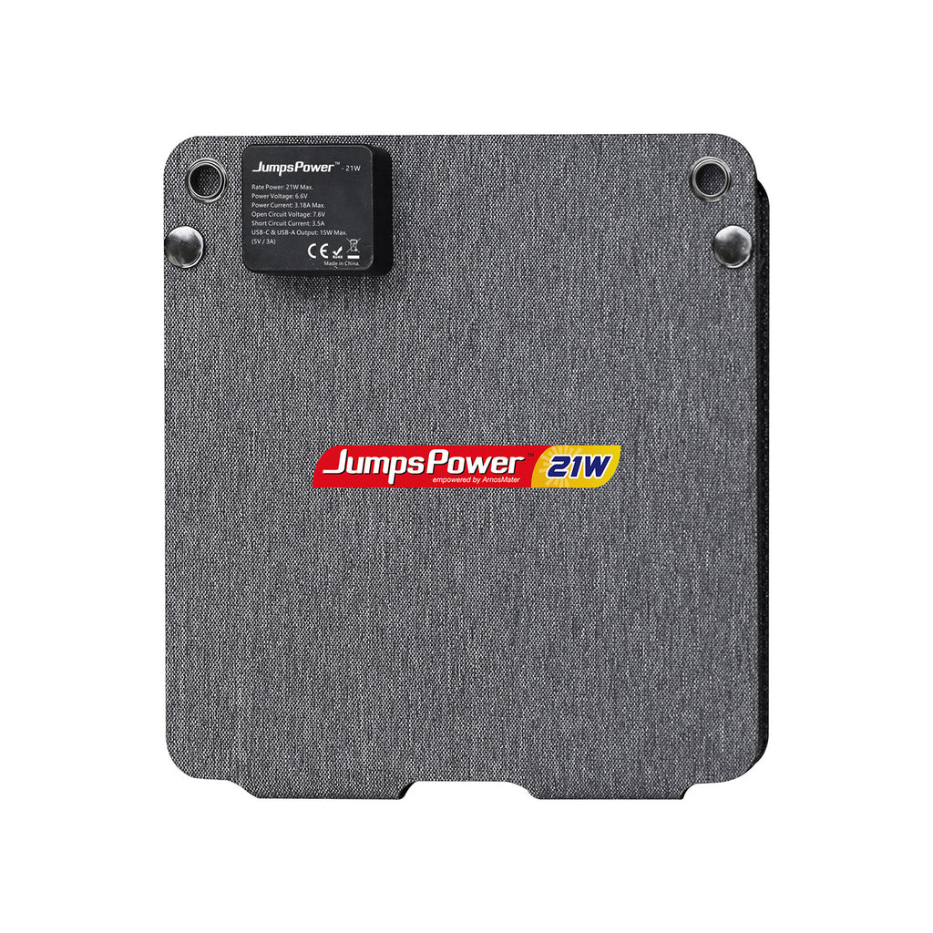 JumpsPower 21W Foldabe Solar Panel 12V