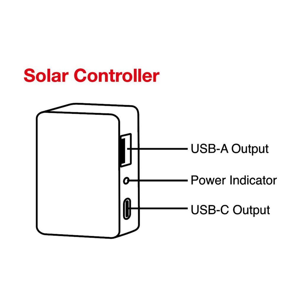 JumpsPower 21W Foldabe Solar Panel 12V
