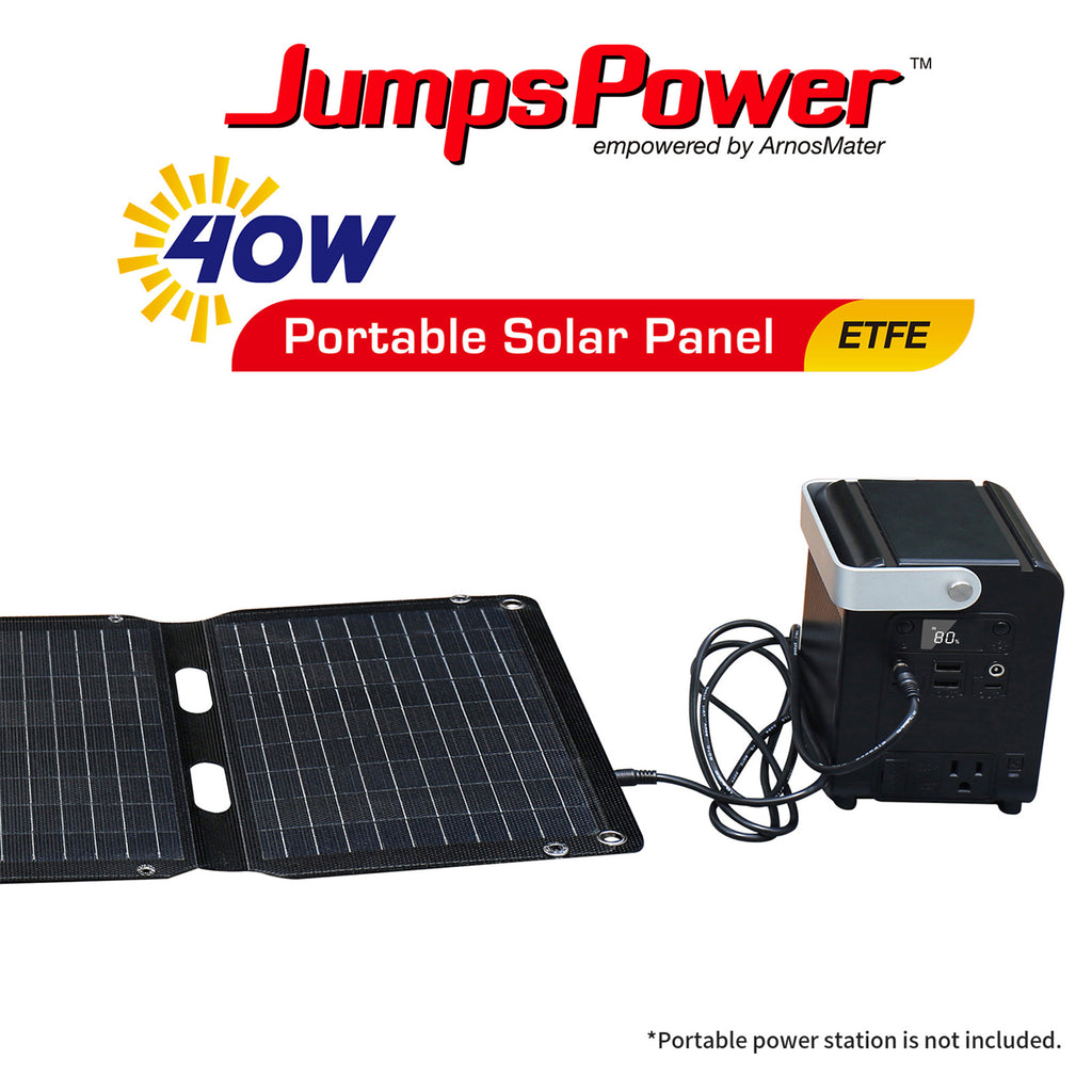 JumpsPower 40W Foldabe Solar Panel 12V