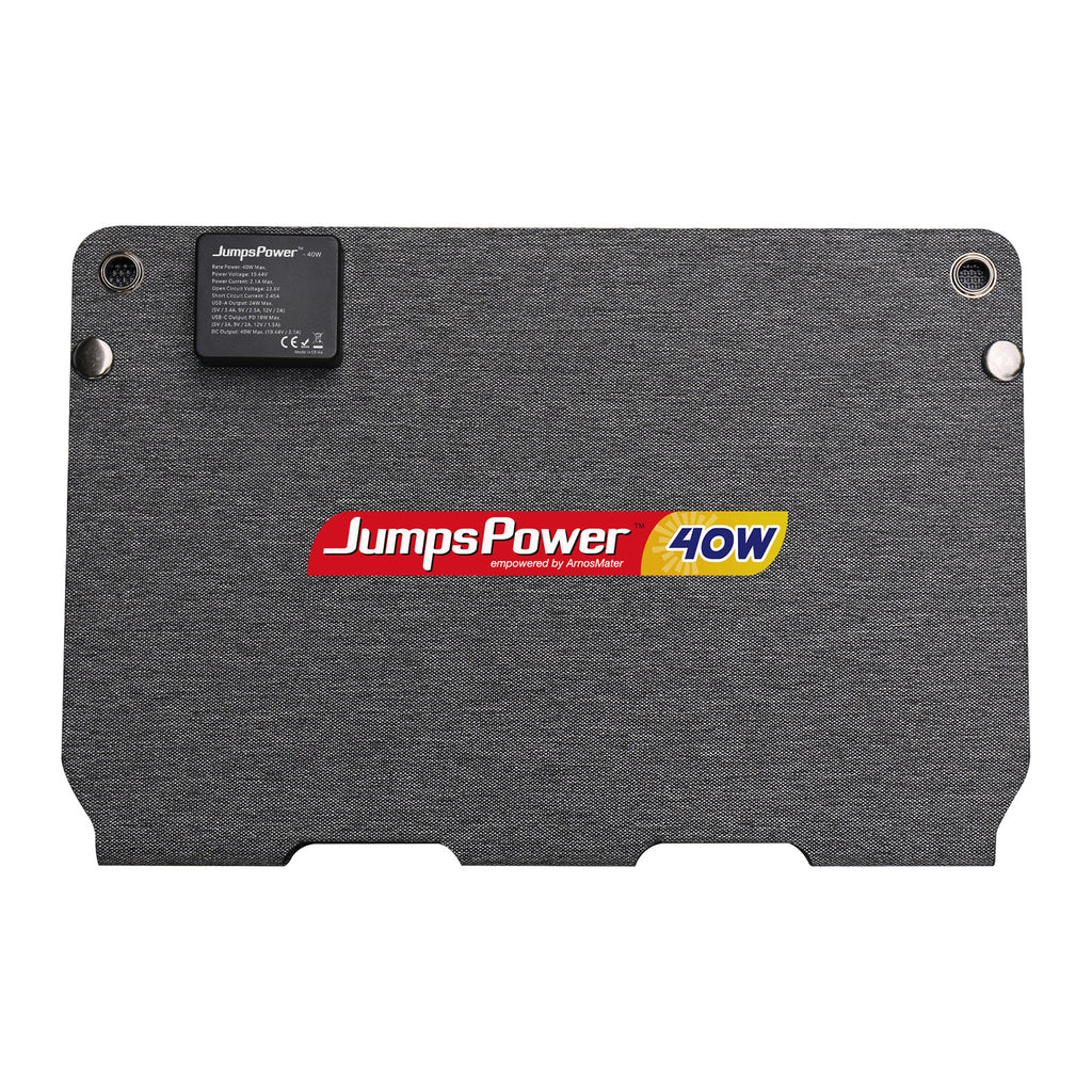 JumpsPower 40W Foldabe Solar Panel 12V