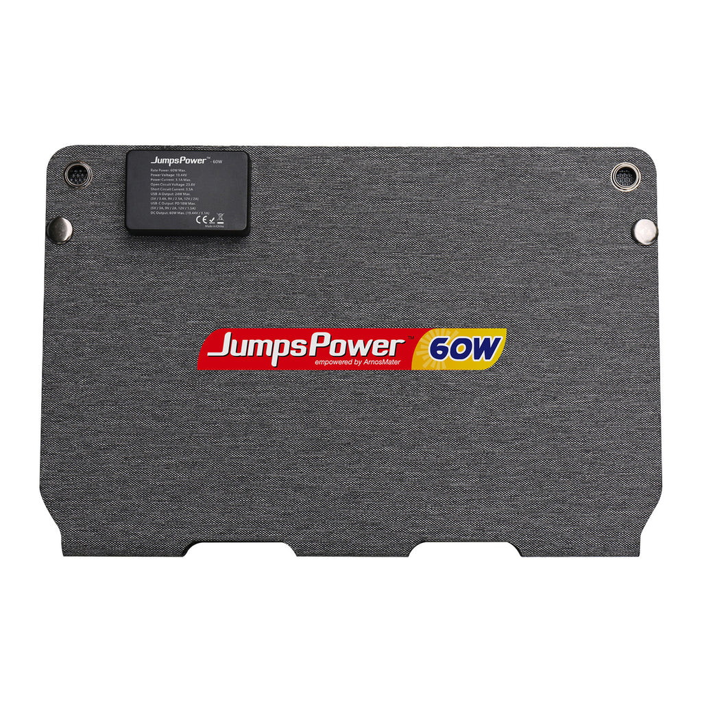 JumpsPower 60W Foldabe Solar Panel 12V