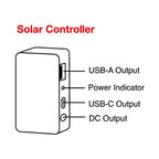 JumpsPower 60W Foldabe Solar Panel 12V