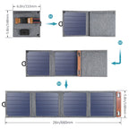 CHOETECH 14W Foldable Solar Powered USB Charger