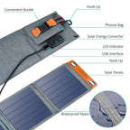 CHOETECH 14W Foldable Solar Powered USB Charger