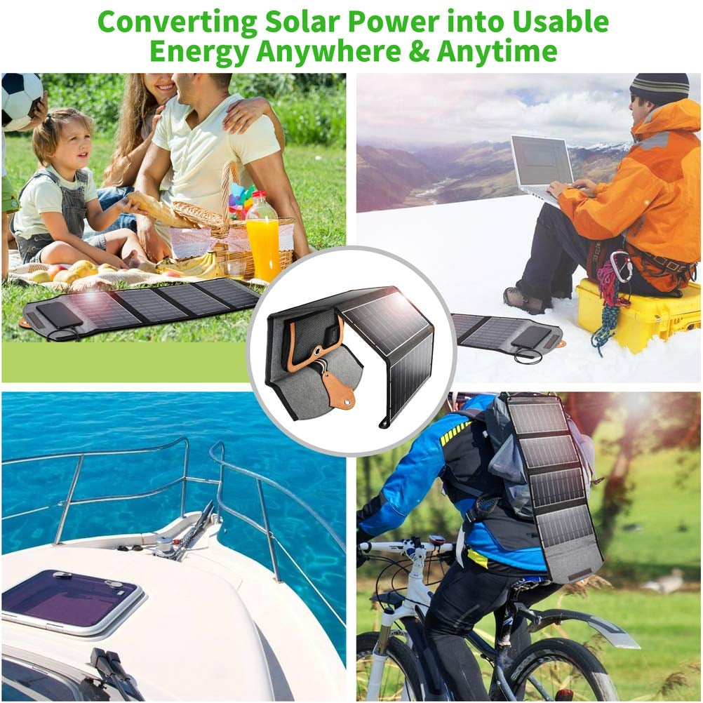 CHOETECH 22W Foldable Solar Powered USB Charger