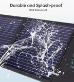 CHOETECH 100W Foldable Solar Panel - Portable Solar Charger for Camping & Outdoor Power