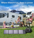 CHOETECH 100W Foldable Solar Panel - Portable Solar Charger for Camping & Outdoor Power