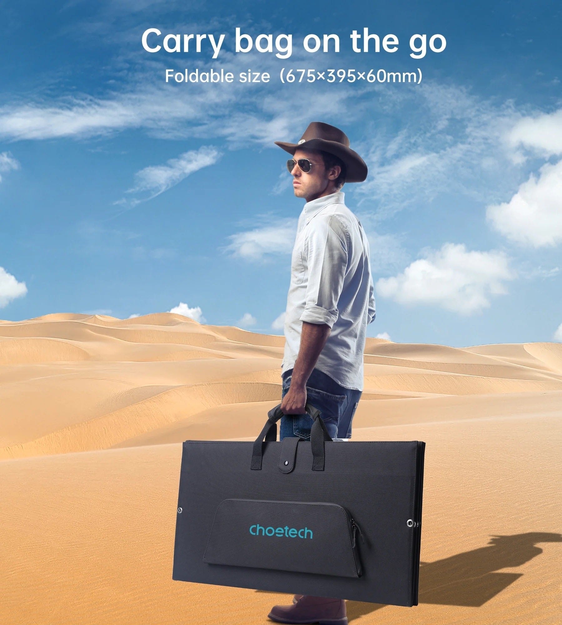 CHOETECH 160W Foldable Solar Panel