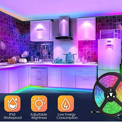 5050 RGB LED Strip Lights - 12V 5m Waterproof IP65