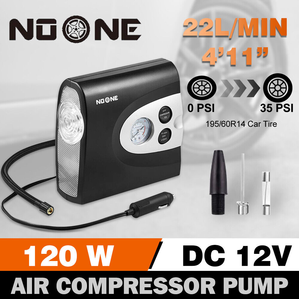 NOONE 3 IN 1 Air Compressor Tyre Inflator 12V