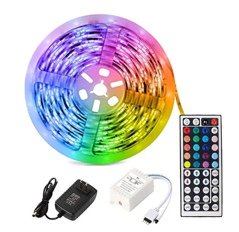 Waterproof 12V RGB LED Strip Lights 5m 3528 300 LEDs