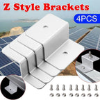 Solar Panel ZBracket Mounting Kit (4 Pack) - Aluminium + Stainless Fixings