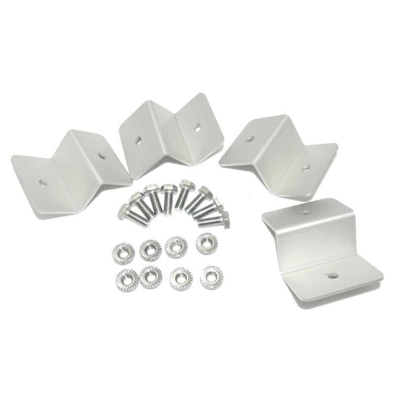 Solar Panel ZBracket Mounting Kit (4 Pack) - Aluminium + Stainless Fixings