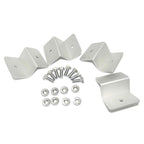Solar Panel ZBracket Mounting Kit (4 Pack) - Aluminium + Stainless Fixings