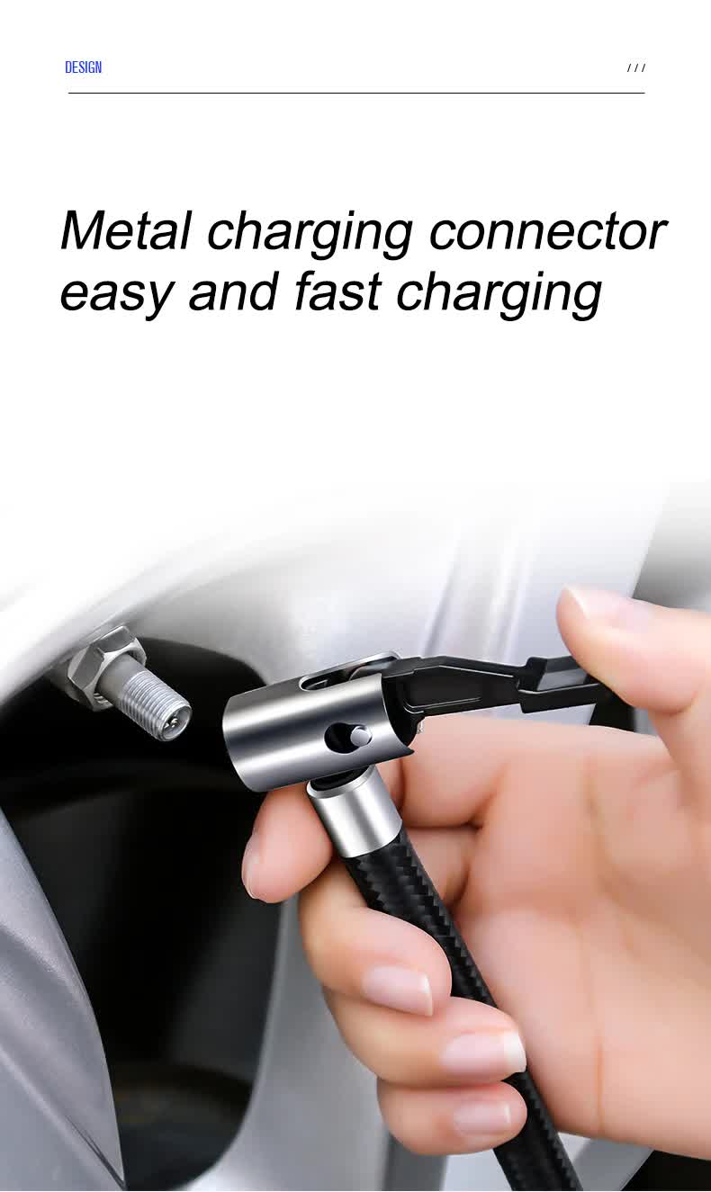 Portable 12V Tyre Inflator 120W with LED Light