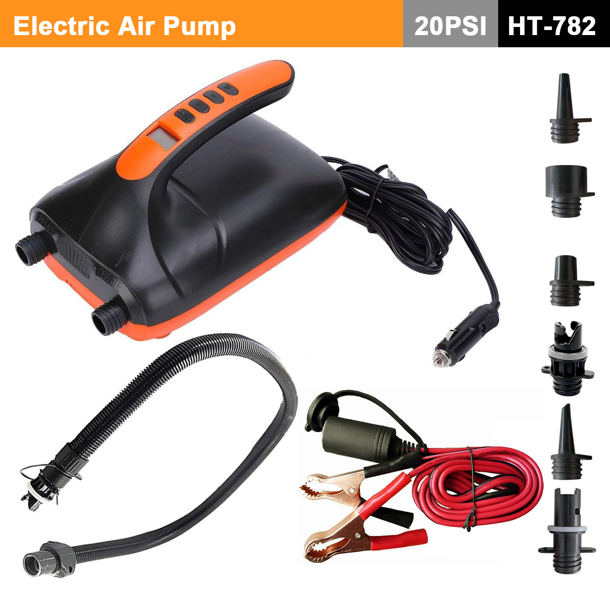 Electric 20PSI HT-782 High Pressure SUP Air Pump 12V