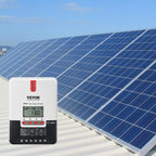 VEVOR 20A MPPT Solar Charge Controller (12V/24V) - LCD + Temp Sensor