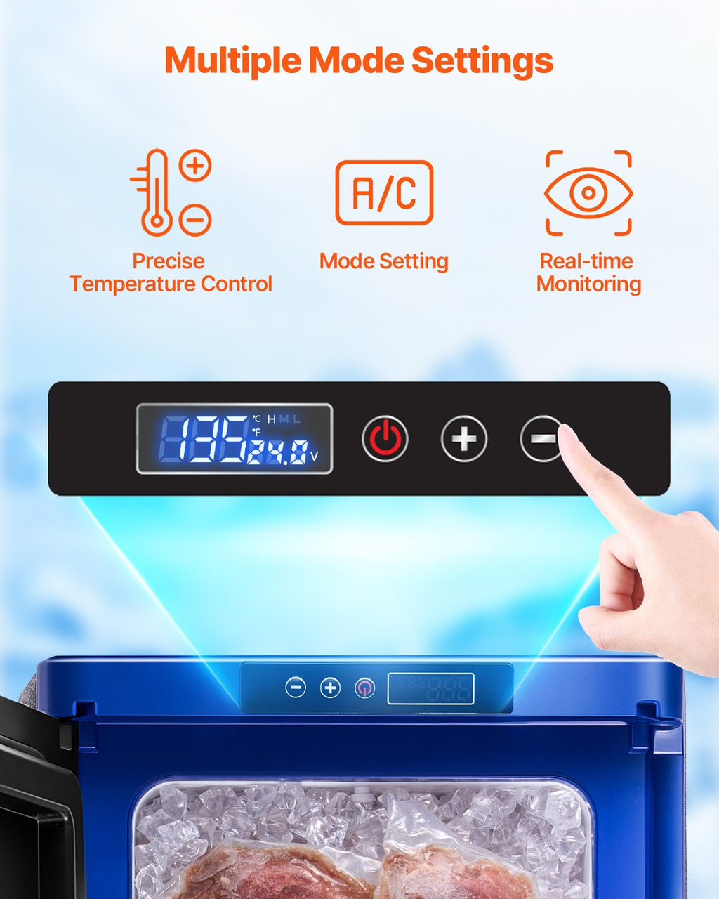 VEVOR 35L Portable Fridge Freezer 240V
